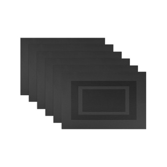 PVC Double frame Placemat, Set of 6