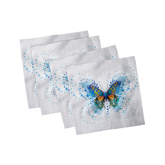 Swallowtail Butterfly Set of 4 Napkins, 12" x 12"