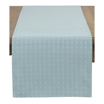 Table Runner with Stitched Line Design, 54" x 16"