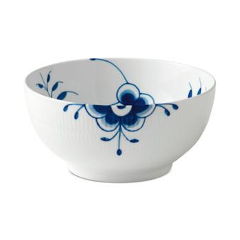 Blue Fluted Mega Large 9.5" Serving Bowl