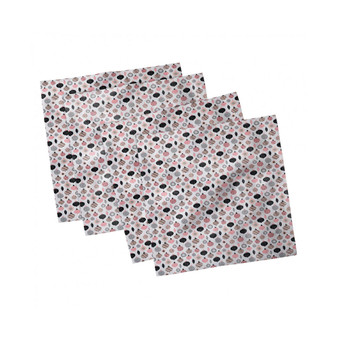 Scandinavian Set of 4 Napkins, 18" x 18"