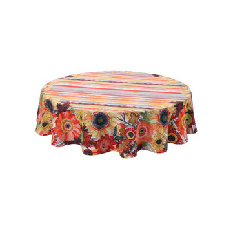Harvest Snippets 70" Round Tablecloth