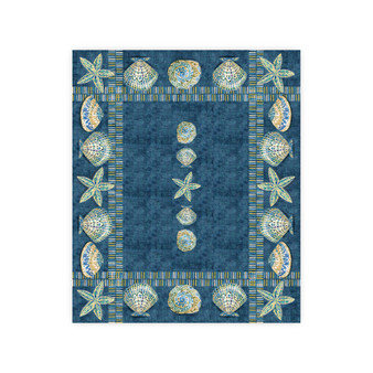 Embellished Shells Tablecloth, 70" x 84"