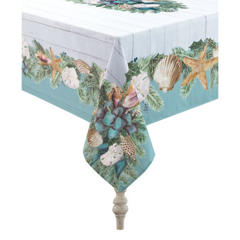 Christmas By The Sea Tablecloth - 70" x 120"