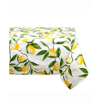 Lemon Bliss Print Table cloth 52" X 52"