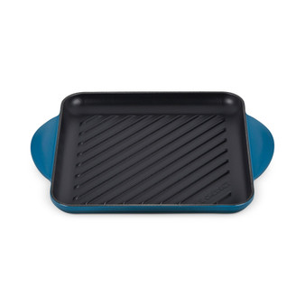 9.5" Enameled Cast Iron Square Grill Pan