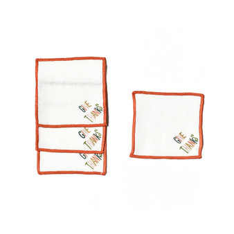 Give Thanks Cocktail Napkins, Set of 4