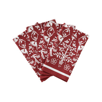 Christmas Carol Napkin - Set of 4