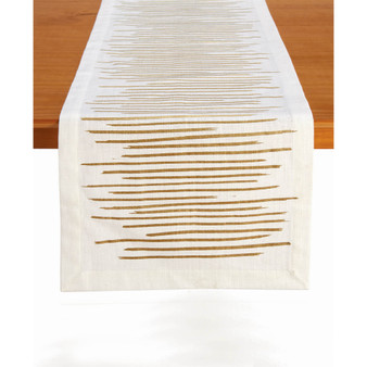 Brushstroke Table Runner, 72" x 14"
