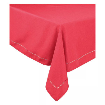 Melrose Cutwork Hemstitch Tablecloth, 70" x 104"