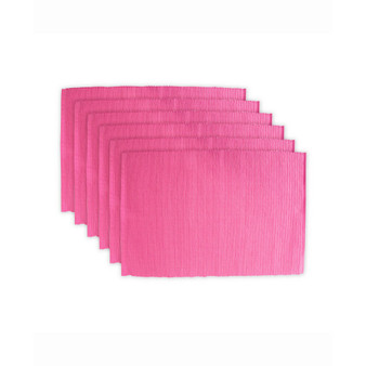 Flamingo Ribbed Placemat, Set of 6