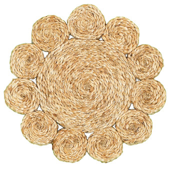 Natural Natural Jute Disks Placemats - Set of Two