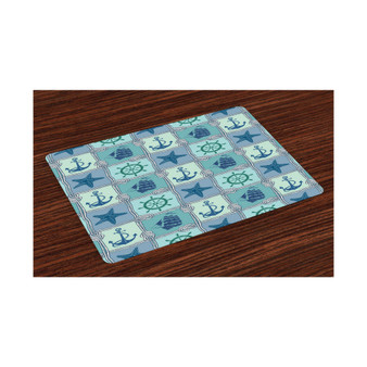 Ships Wheel Place Mats, Set of 4