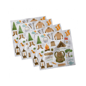 Adventure Set of 4 Napkins, 12" x 12"
