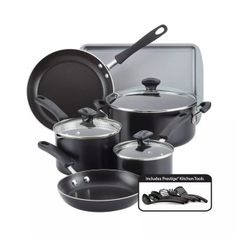 Cookstart Aluminum DiamondMax Nonstick 15-Pc. Cookware Set