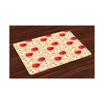 Apple Place Mats, Set of 4