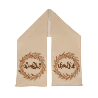 Embroidered Thanksgiving Table Runner