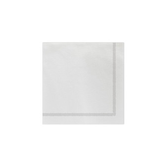 Papersoft Napkins Fringe Light Gray Dinner Napkins Pack of 20