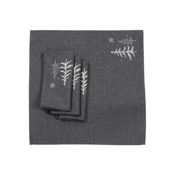 Snowing Forest Christmas Napkins - Set of 4