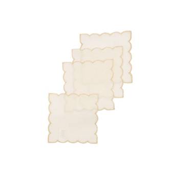 Sleek Chic Sheer Coasters - Set of 4