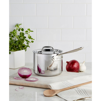 Stainless Steel 2 Qt. Covered Saucepan