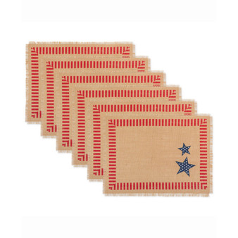 4Th of July Jute Placemat Set of 6