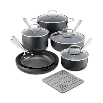 Hard-Anodized Aluminum Nonstick 11-Pc. Cookware Set, Created for Macy's