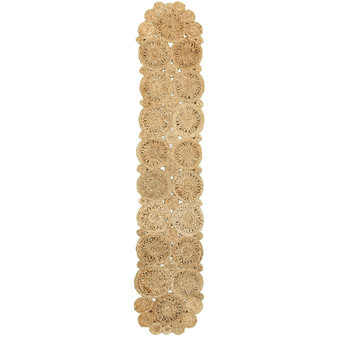 Natural Natural Jute Rotary Table Runner