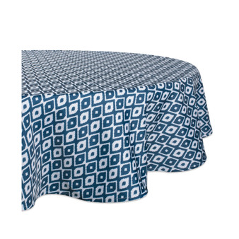 Ikat Outdoor Tablecloth with Zipper 60" Round