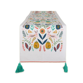 Easter Garden Embellished Table Runner, 14" x 108"