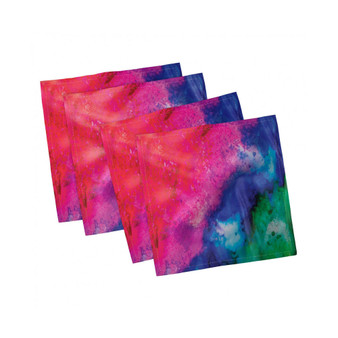 Tie Dye Set of 4 Napkins, 12" x 12"