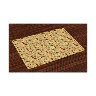 Southwestern Place Mats, Set of 4