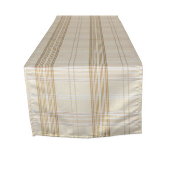 Metallic Plaid Table Runner