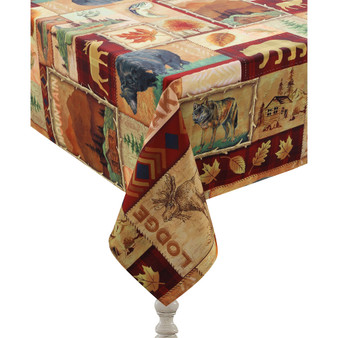 Lodge Collage Tablecloth - 70"x 144"