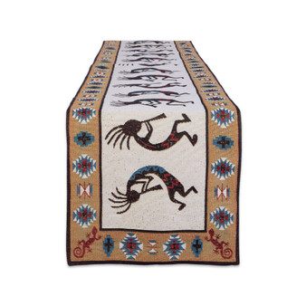 Kokopelli Tapestry Table Runner 13" x 72"