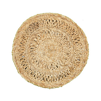 Natural  Natural Jute Rotary Placemats - Set of Two