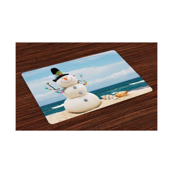Snowman Place Mats, Set of 4