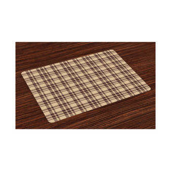 Tan and Brown Place Mats, Set of 4