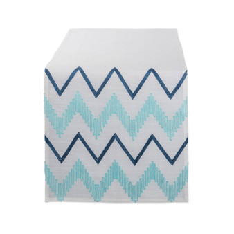 Embroidered Chevron Table Runner