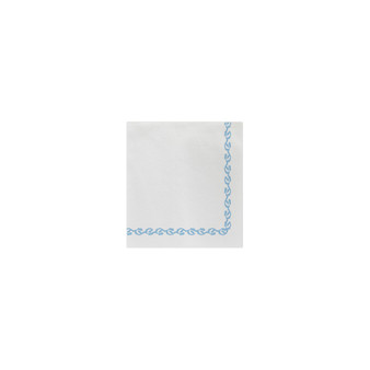 Papersoft Napkins Fringe Light Blue Cocktail Napkins Pack of 20