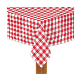 Buffalo Check Red 100% Cotton Table Cloth for Any Table 52"X70"