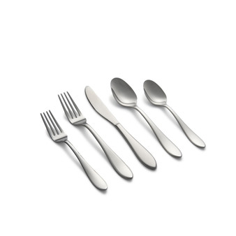Delia Mirror 20 Piece Stainless Steel Flatware Set, Service for 4