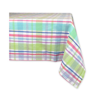 Spring Plaid Tablecloth 60" x 84"