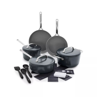 GP5 Hard Anodized Healthy Ceramic Nonstick 15-Piece Set