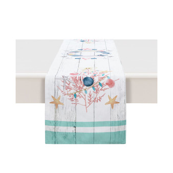 Coastal Christmas Table Runner - 13" x 90"