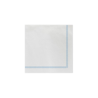 Papersoft Napkins Fringe Light Blue Dinner Napkins Pack of 20