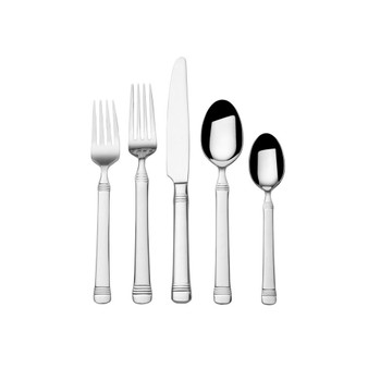 Everyday Bistro Band 20 Pieces Flatware Set