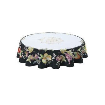 Tuscan Fruit Sketch 70" Round Tablecloth