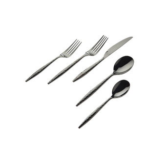 Avelino Graphite 20 Piece Flatware Set, Service for 4
