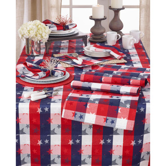 Stars and Checkered Table Runner